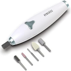 HoMedics Luxury 6 in 1 Electric Manicure Pedicure Set - 6 высококачественных насадок для чистки, ремонта, подпиливания и полировки ногтей с 8 уровнями скорости