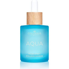 COCOSOLIS Aqua Filler-Effect Hyaluronic Supreme Face Serum with 8 Types of Hyaluronic Acid and Aquaxyl™, Vegan Anti-Age Day Cream with Ultra Hydration