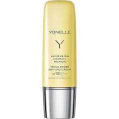 YONELLE Lumifusion Women's Face Cream with Vitamin C - Уход за кожей с коллагеном и гиалуроном - Уход за кожей лица SPF 50 - Уход за лицом против обесцвечивания - Увлажн