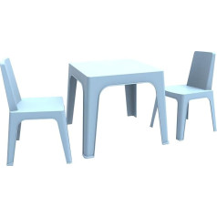 Resol Grupo Resol Julieta Kids Комплект из 2 стульев и стола из пластика/полипропа, зеленый лайм, 60 x 51 x 78 см, упаковка из 3 штук)