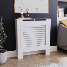 Vida Designs Главная Скидки Milton Radiator Cover White Modern Painted MDF Cabinet, Small