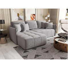 Altdecor Угловой диван Lonli с функцией сна и спальным местом Угловой диван-кровать Угловой диван-кровать L-образный диван-кровать Выдвижной дива