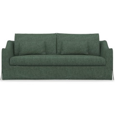 Comfortly 3 Seater Sofa Slipcover Handmade Compatible with Farlov Couch Covers Only (Heavy Duty, Green)