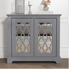 Galano Сервант Novara с 2 дверцами, шкаф для хранения и органайзер - консоль-витрина - отдельно стоящий шкаф для гостиной, прихожей, коридора, кухни