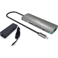 Комплект док-станций usb-c metal nano 4k hdmi lan с доставкой питания 100w + зарядное устройство 100w