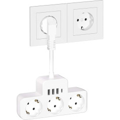 Источники питания, удлинитель USB-розеток, 3-сторонняя розетка с 4 USB-портами, адаптер 7 в 1, с USB-кабелем, для дома, офиса