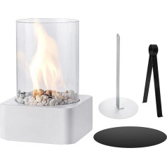 Круглый настольный камин, чаша для костра, портативный камин, чистое горение, биоэтаноловый камин, без дымохода, биоэтаноловый настольный 