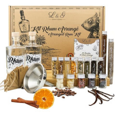 Louise & Gaston L&G® Rum Infusion and Preparation Kit - DIY Rum Gift Set for Tasting - Идея подарка для мужчины, отца, на день рождения, Рождество, День отца - Высококачественные 