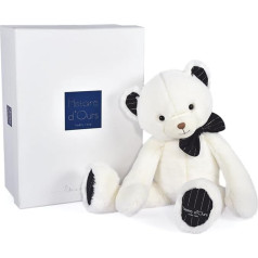 Histoire d'ours - Мягкая игрушка Медведь - белый, слоновая кость и голубой - 40 см - Идея подарка на рождение и день рождения для детей - Шикарное одеял