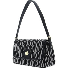 Женская сумка DKNY R3132R33-XLB-1, черный логотип/черный, черный логотип/черный