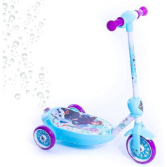 Disney Frozen Bubble Electric Scooter для детей 3-5 лет, игрушечный самокат на аккумуляторе 6V для катания с пузырьковой машиной и Анной, Эльзой и Олафом, синий