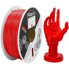 Стекловолокно PETG Filament 1.75 мм, PETG GF 3D Printer Filament, водо- и атмосферостойкий, совместим с Bambu LAB, Creality K1C, QIDI MAX3, FLASHFORGE, Prusa MK4 FDM 3D Printer, 1 KG, красный