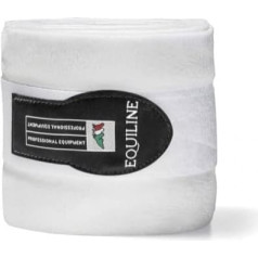 Флисовые бинты Equiline Размер VB/WB, цвет белый/черный