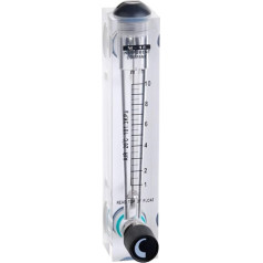 0,1-40 м³/ч 12-720 л/мин 1/2 Zoll BSPT männlich / 1/4 Zoll BSPT weiblich PMMA Gasdurchflussmesser Luftdurchflussmesser Rotameter mit Steuerventil LZM-15T (72-720 л/мин)