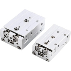 DEBLAN Gleitführungszylinder pneumatisch HLQ6X10S HLQ6X20S HLQ6X30S HLQ6X40S HLQ6X50S HLQ6X10SA HLQ6X10SAS HLQ6X20SA HLQ6X20SAS HLQ6X30SA (Цвет : HLQ6X10S, Размер : AS)