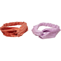 Urban Classics Unisex Headband Bandana Print Headband Pack of 2 Hair Bands for Men and Women, Available in 3 Colour Variations, One Size