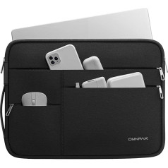 Omnpak Сумка для ноутбука 13 дюймов для 13/14-дюймовых MacBook Pro Max M3/M2/M1 (2024-2016)/13 MacBook Air M3/M2/M1 (2024-2018) Dell XPS 13 Водонепроницаемая сумка с боковой лентой дл