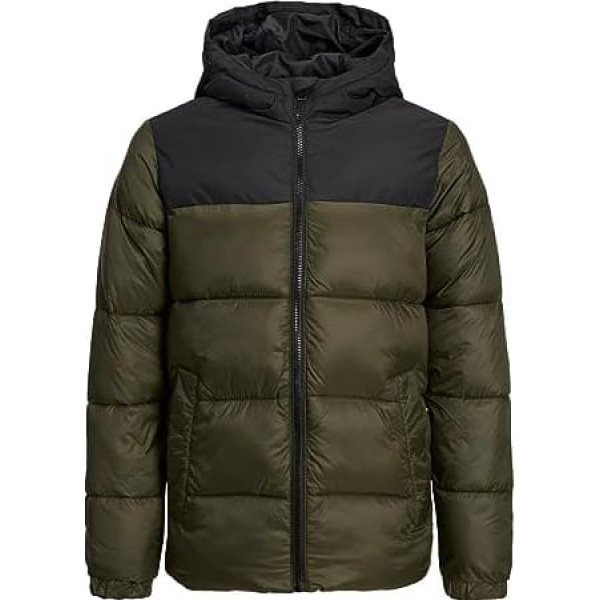 JACK & JONES Куртка для мальчиков Jjetoby Puffer Hood Sn Jnr Puffer Jacket