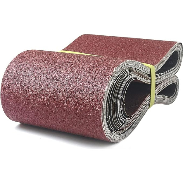 Шлифовальные ленты 150 x 1220 мм (15 шт.), набор шлифовальных лент зернистостью 80/120/150/240/400 для стационарных ленточных шлифовальных машин