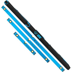 OX Pro Tuff Spirit Level Set of 3 with Bag 600mm 1200mm 1800mm Strong Spirit Level Set with Carry Case Precise Vials Accurate Measurement Calibrated to 0.5mm/m