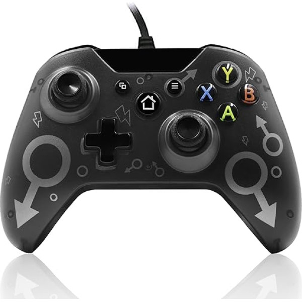 Проводной контроллер-геймпад для Xbox One, Xbox One S, Xbox One X, Xbox Series X, Windows PC Controller с двойной вибрацией