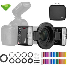 Макровспышка Godox MF12-K2, время перезарядки 0,01-1,7 с, беспроводное управление 2,4 ГГц, литиевая батарея 3,7 В/6,29 Вт с установочным светом, совместим