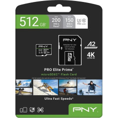 Карта памяти Microsdxc elite prime 512gb + sd адаптер