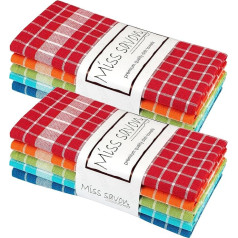 Кухонные полотенца - набор из 10 чайных полотенец Хлопковые кухонные полотенца премиум-класса Чайные полотенца Винтажные и декоративные по