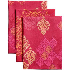 Maison d' Hermine Versailles 100% хлопок Комплект из 3 многоцелевых кухонных полотенец, барных полотенец, полотенец на День благодарения / Рождество (50 см x