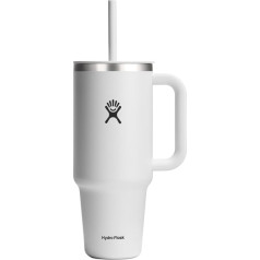 HYDRO FLASK - Travel Tumbler - Термокружка 1180 мл (40 унций) с блокируемой крышкой с соломинкой - Нержавеющая сталь - Двустенная вакуумная изоляция - Крышка 