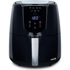 Фритюрница без масла H.KOENIG Air Fryer FRY800, объем 4 л, 7 программ приготовления, температура от 80 °C до 200 °C, сенсорный дисплей, съемная корзина, безоп