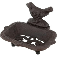 Прочные сейфы из Gusseisen, Retro-Vogel, Heimdekoration, Badezimmer, Waschbecken, Seifenschale, ablaufbar, robuste Seifenschale für Badezimmer, Dusche (Kleiner Vogel)
