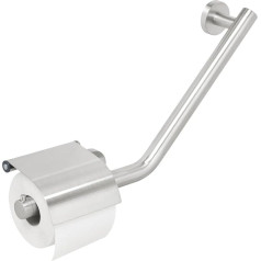 Tiger Boston 299150946 Поручень с держателем для туалетной бумаги для правосторонней стены матовый