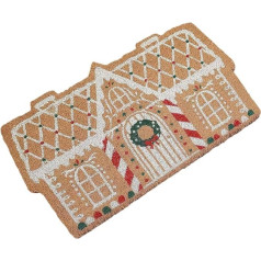Generisch Gingerbread Doormat, Gingerbread House Welcome Mat, Non-Slip Bathroom Rug, Christmas Rug Decoration For The