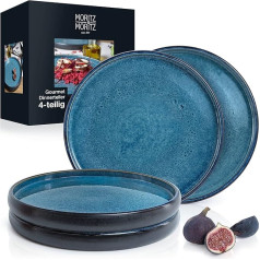 Moritz & Moritz Solid 4 x Dinner Plates 26 cm - Набор тарелок из керамогранита - Набор посуды для сервировки