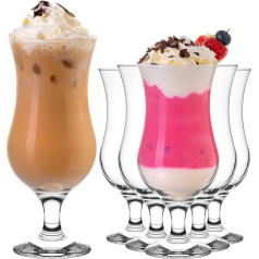 Бокалы для коктейлей 500 мл, стекло, набор из 6 длинных бокалов для напитков, бокалы для вечеринок, бокалы для молочного коктейля