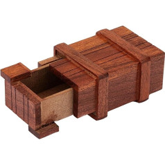 Деревянная шкатулка NKlaus Secret 10 x 7 x 5 см - Морской декор Винтажный стиль Шкатулка для хранения 15997