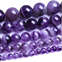 Натуральный круглый аметист агат бусины свободный камень навалом для изготовления ювелирных изделий 2 3 4 6 8 10 12 14 16 мм (4 мм)