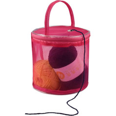 TOP-MAX Держатель для шерсти для хранения вязания, вязальная сумка для вязальной пряжи и спиц, дорожные корзины, органайзер для вязания, легка
