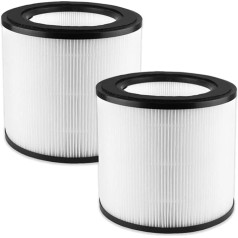 iAmoy FY0194/30 Сменный фильтр HEPA совместим с очистителем воздуха Philips серии 800 - AC0830/10 AC0820/30 AC0820/10 AC0819/10 AC0850/11, H13 HEPA фильтр и нейлоновый предваритель
