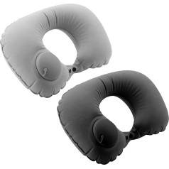 Надувная подушка для путешествий Автоматическая надувная U-образная портативная подушка для шеи и подголовника для сна Самолет Поезд Авто