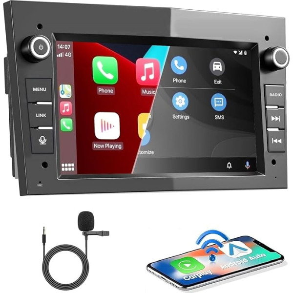 Мощное автомобильное радио, совместимое с беспроводным Carplay Android для Opel Corsa d/Astra h/Zafira b/Meriva/Vivaro с 7-дюймовым Bluetooth/FM/AM радио/USB/EQ