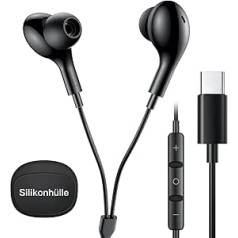 Проводные наушники USB C для iPhone 16 Pro Max, [MFi Certified] iPhone наушники с кабелем с микрофоном и регулятором громкости Тип C кабель наушники для iPhone 15/Sams