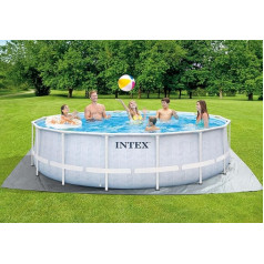 Intex 4.88m x 1.22m Chevron Prism Frame Premium Pool Set, Set-up Size: 4.88m x 1.22m (26746GN)