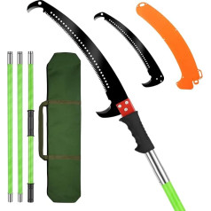 Телескопическая пила для обрезки 4 м Телескопические ножницы для обрезки: Регулируемая длина телескопа для обрезки, ручная пила для обрезк