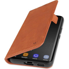 Чехол Wiiuka для Samsung Galaxy S24 Ultra, кожа из Германии, с прорезью для карты, очень тонкий, чехол для мобильного телефона с функцией подставки, винтаж