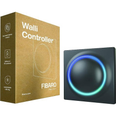 FIBARO Walli Controller/Z-Wave Plus Пульт дистанционного управления на батарейках для поверхностного монтажа, антрацит, FGWCEU-201-8, FGWCEU-201-1-8