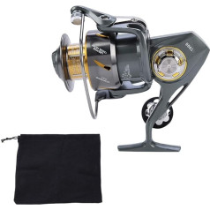 Рыболовная катушка Shanrya, металлическая рыболовная катушка тонкой обработки для морской рыбалки пресноводной рыбалки (RK8000)