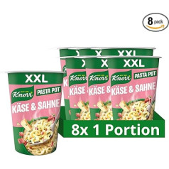 Knorr Big Pot Pasta Snack Cheese & Cream Delicious Instant Noodles Ready in Just 5 Minutes 8 x 92g