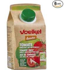 Voelkel - Томатный сок - 100% прямой сок, свежевыжатый - 0,5 л - упаковка из 6 штук